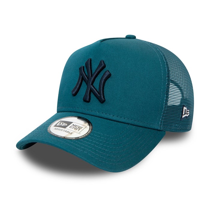 New York Yankees League Essential A-Frame Trucker Lippis Sininen - New Era Lippikset Tarjota FI-723411
